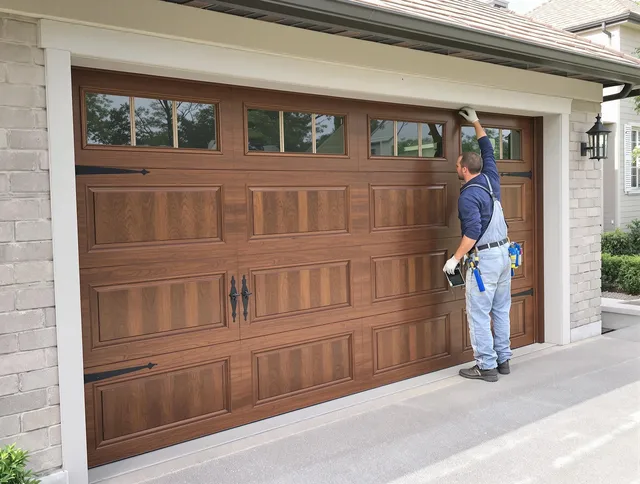 Custom garage door showcase by Pembroke Pines Garage Door Repair in Pembroke Pines