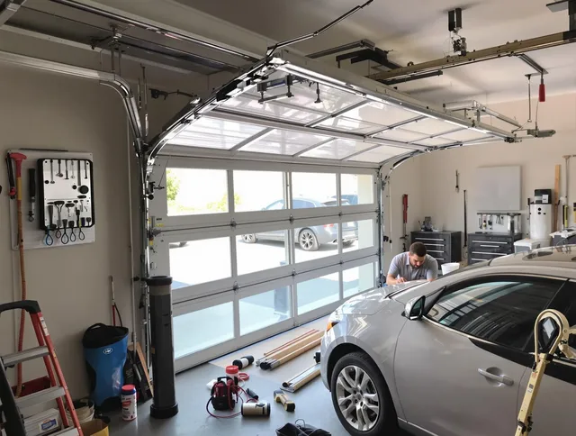 Garage door noise reduction service by Pembroke Pines Garage Door Repair in Pembroke Pines