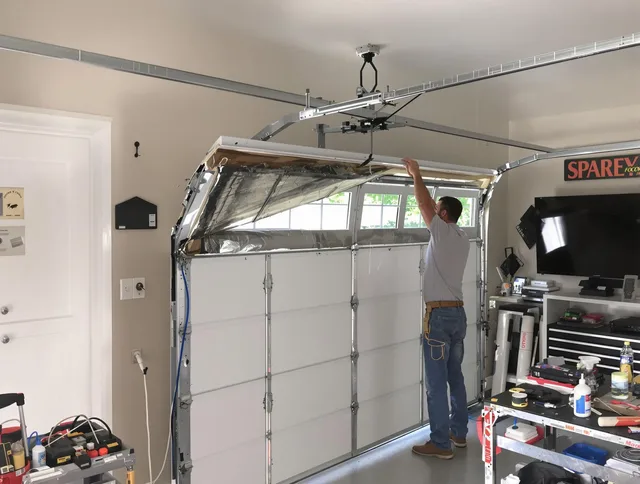 Garage door section replacement by Pembroke Pines Garage Door Repair in Pembroke Pines