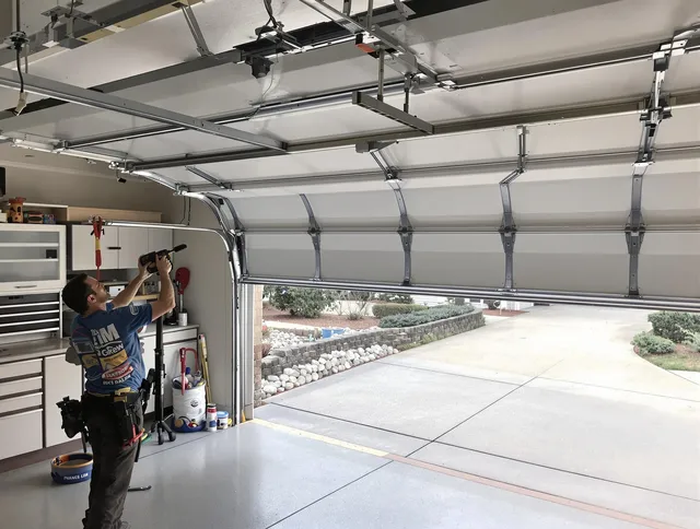 Garage door track repair service by Pembroke Pines Garage Door Repair in Pembroke Pines